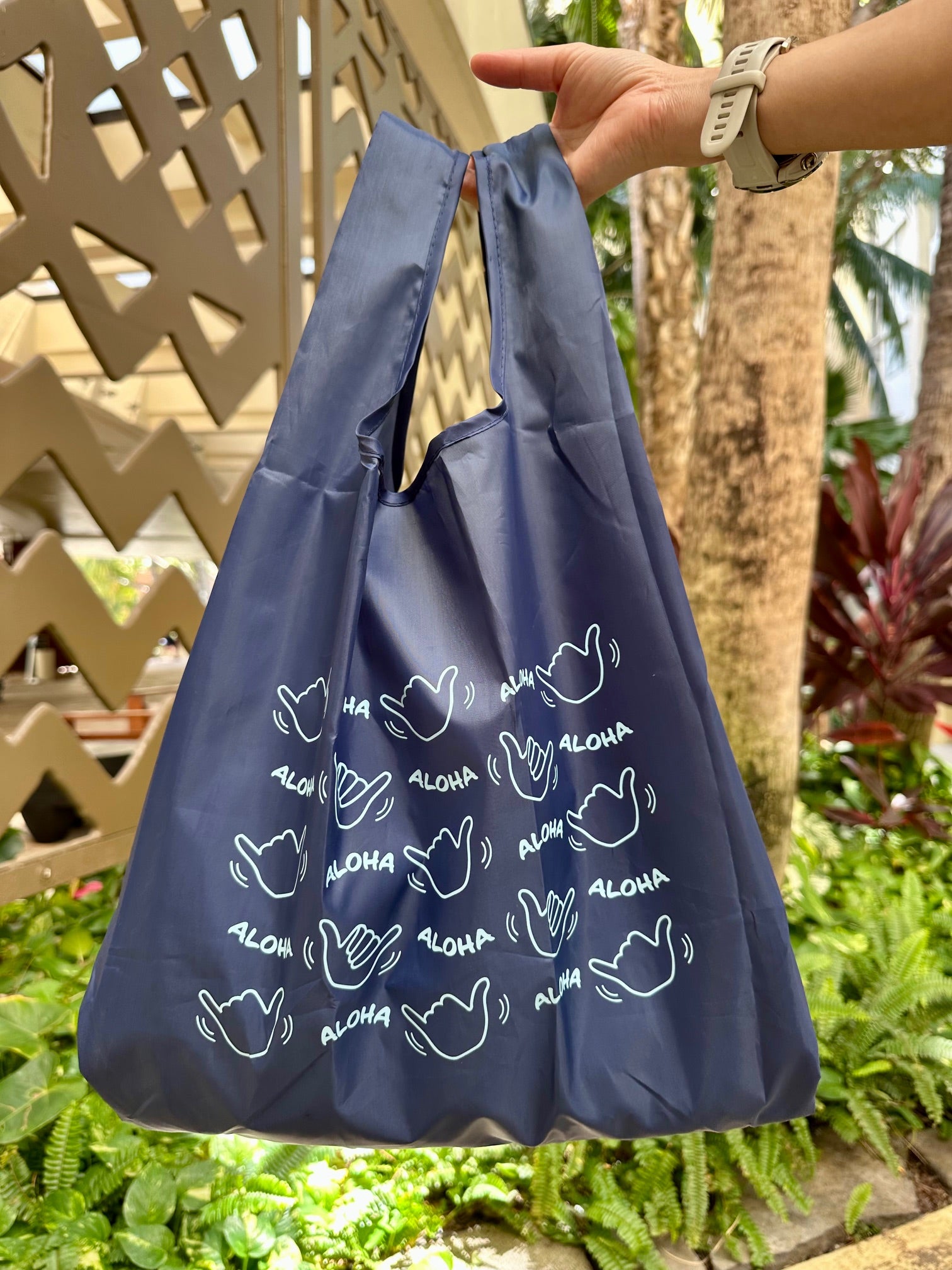 Lealea Original) Aloha Shaka Eco Bag 【LeaLea限定】アロハシャカ
