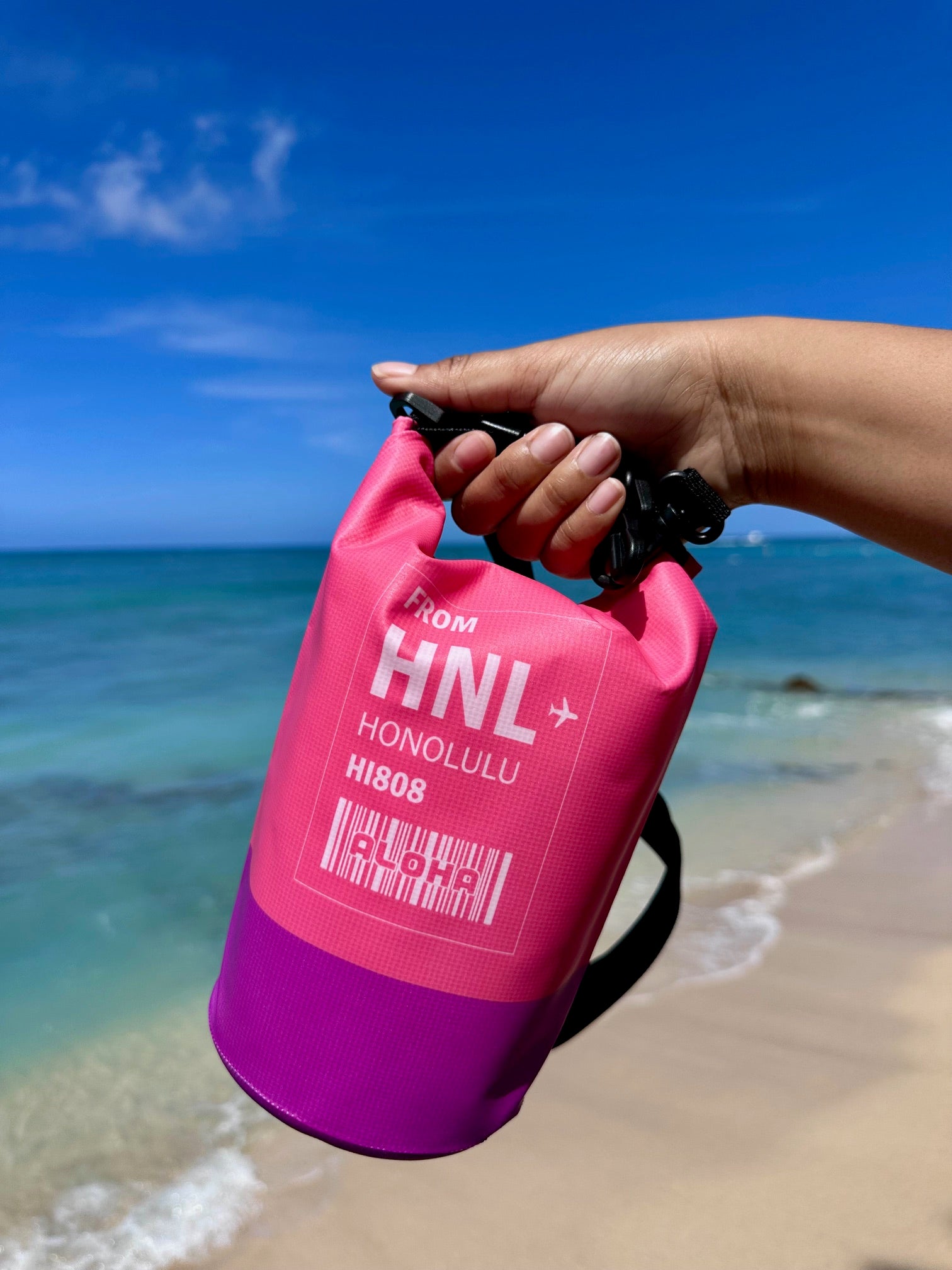 HNL Two Tone Dry Bag-2L w/ Crossbody Strap アロハドライバッグ2L