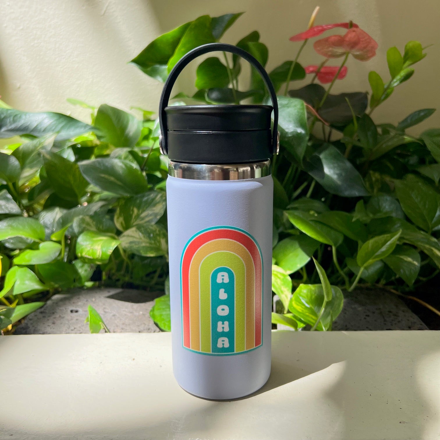 Hydro Flask - (Aloha Rainbow) Wide Mouth with Flex Sip Cap