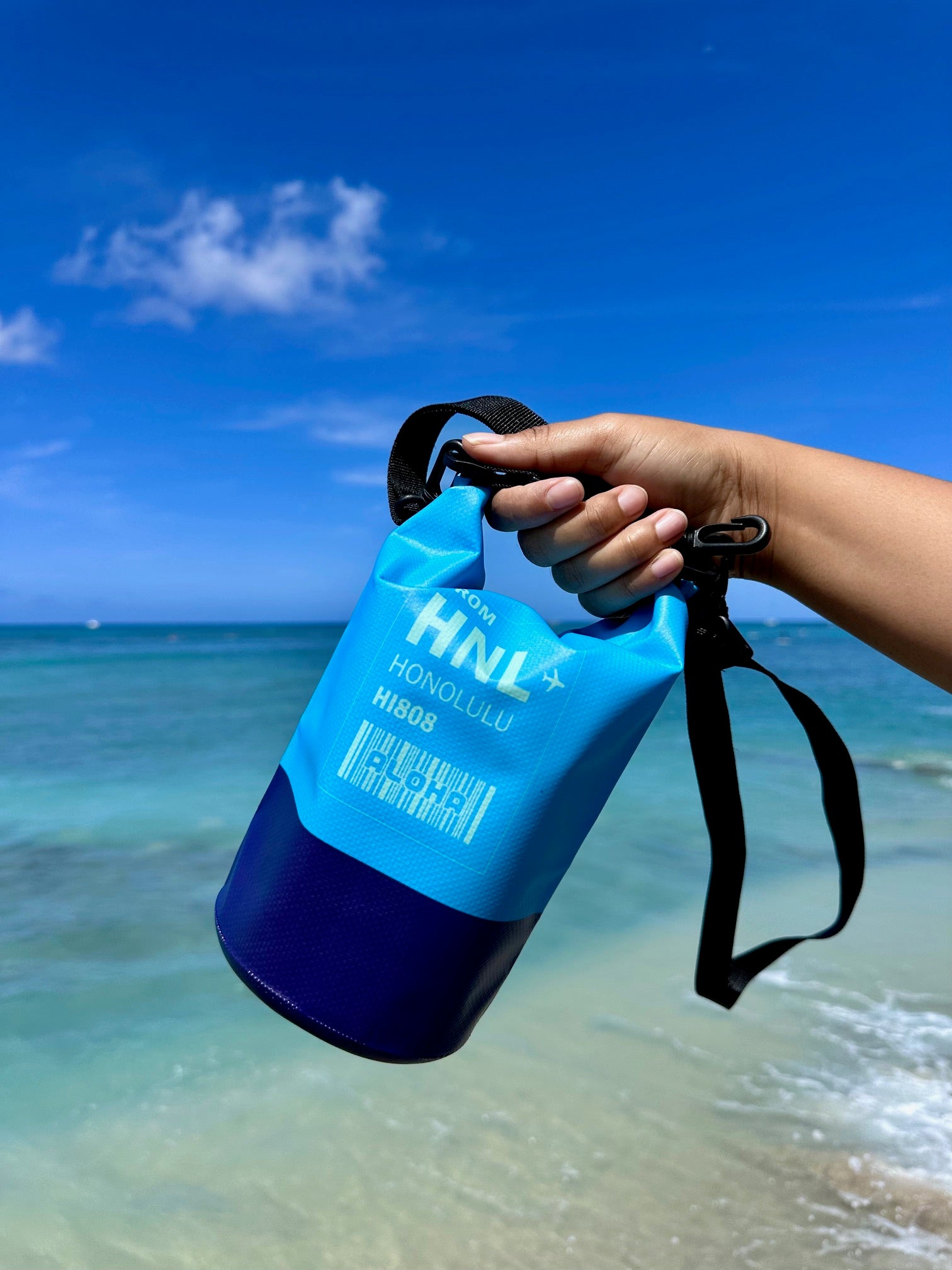 HNL Two Tone Dry Bag-2L w/ Crossbody Strap アロハドライバッグ2L