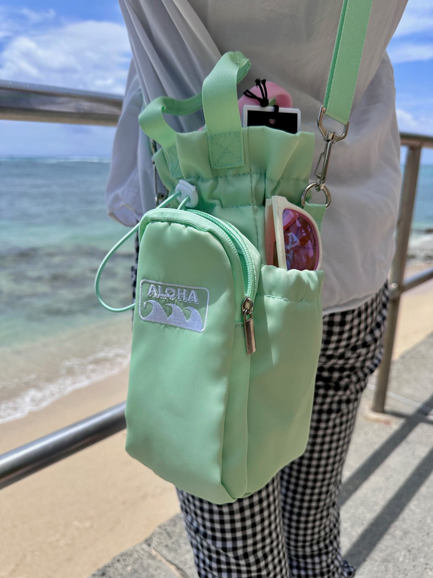 LeaLea Exclusive) Aloha Water Bottle Bag【LeaLea限定】アロハ