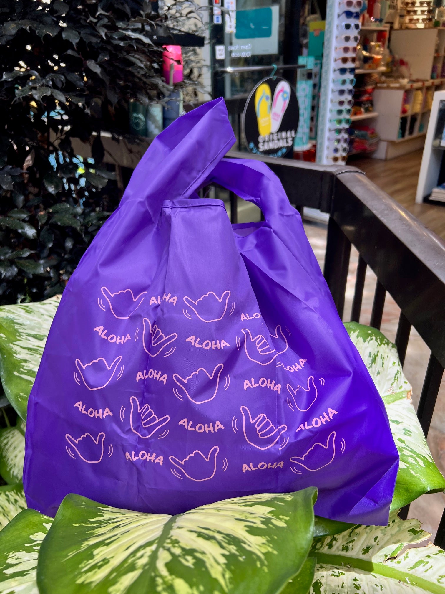 Lealea Original) Aloha Shaka Eco Bag 【LeaLea限定】アロハシャカ