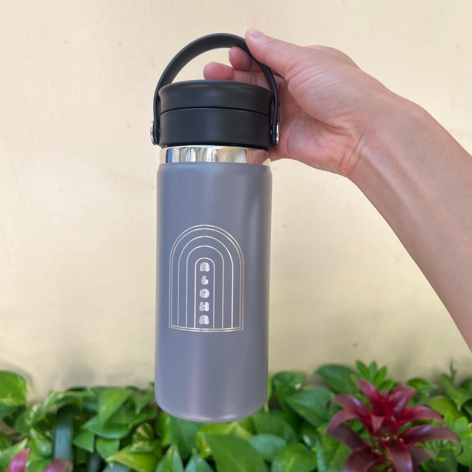 ハイドロフラスク アロハ レインボー Hydro Flask Engraved (Aloha Rainbow) Wide Mouth with Flex