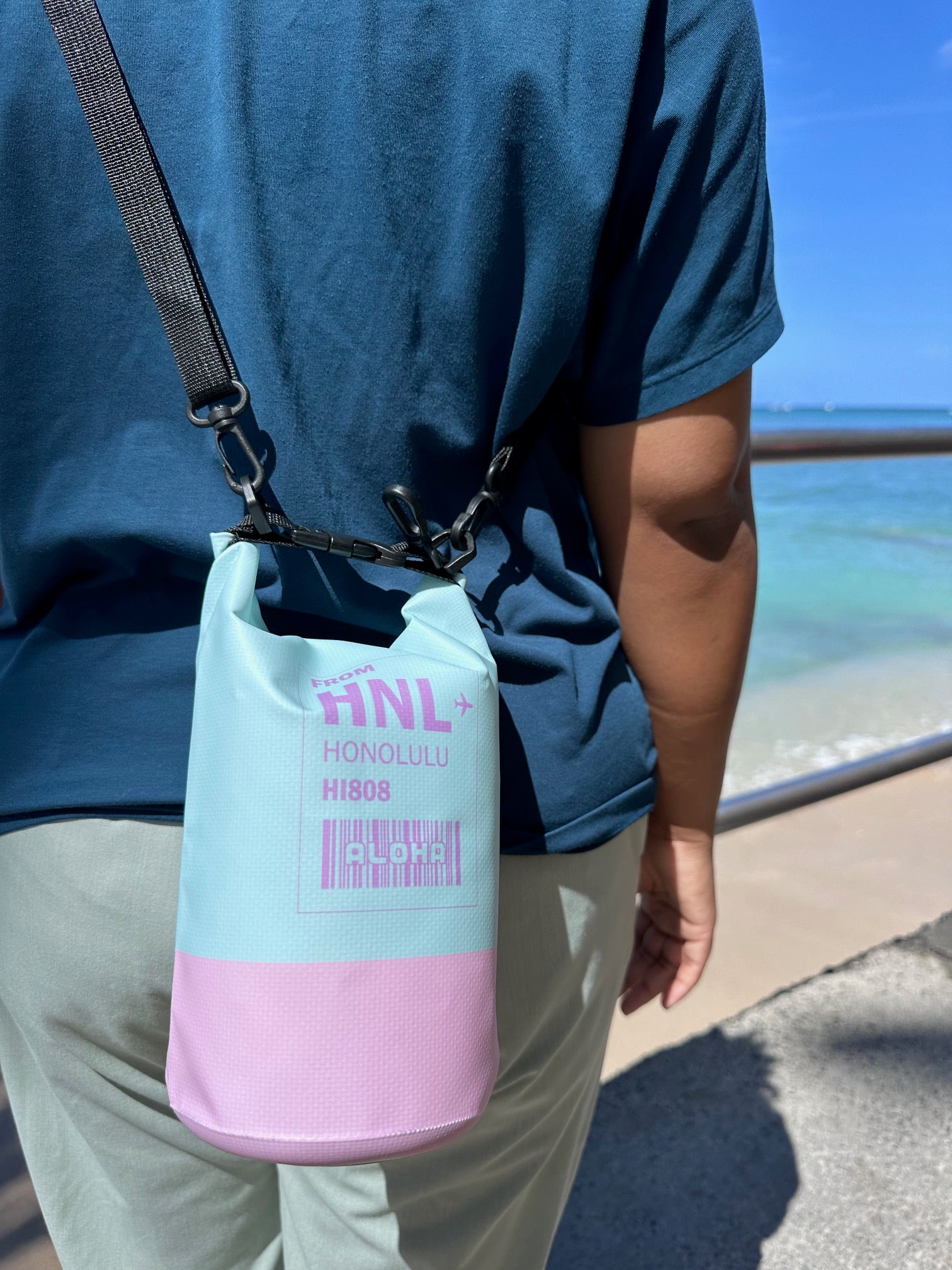 HNL Two Tone Dry Bag-2L w/ Crossbody Strap アロハドライバッグ2L