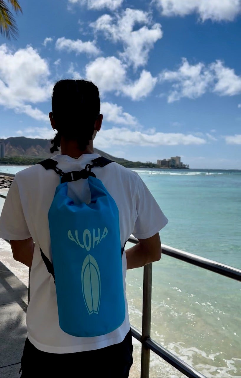 ALOHA Dry Bag-10L w/ 2 Straps アロハ ドライバッグ 10L（ストラップ2