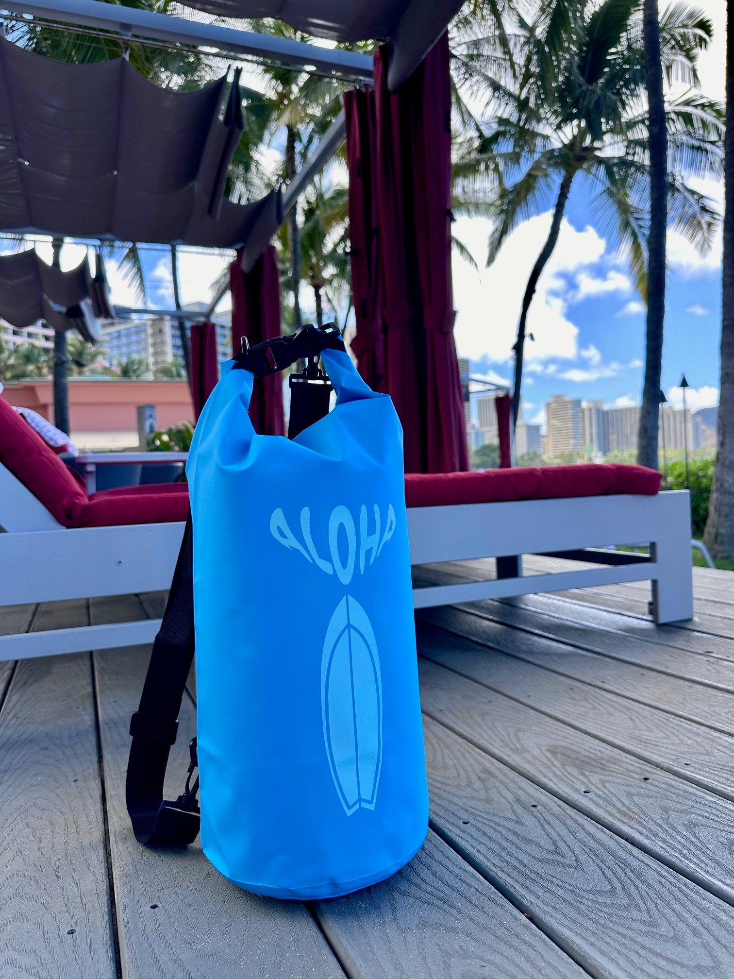 ALOHA Dry Bag-10L w/ 2 Straps アロハ ドライバッグ 10L（ストラップ2