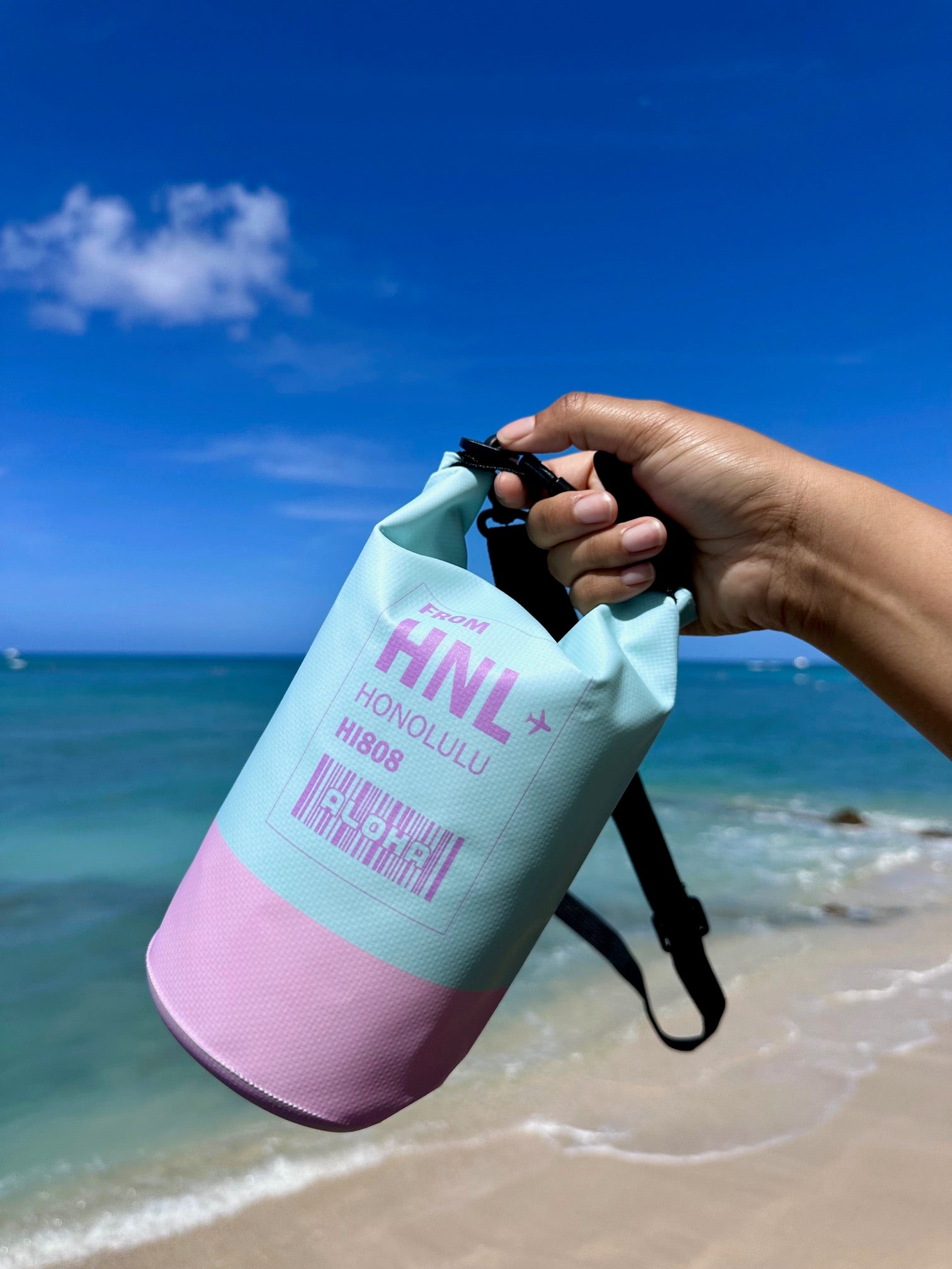 HNL Two Tone Dry Bag-2L w/ Crossbody Strap アロハドライバッグ2L