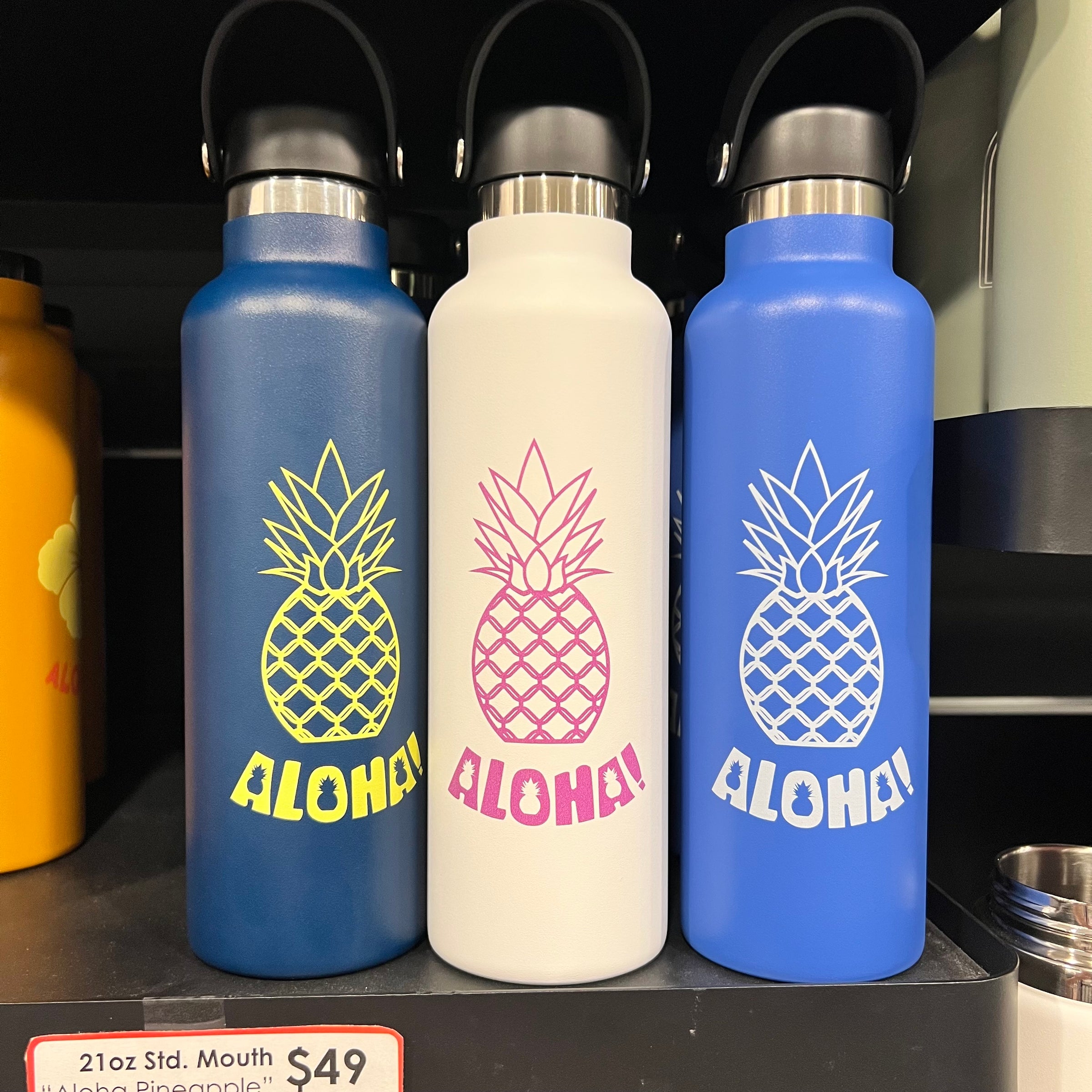 Hydro Flask (Aloha Pineapple) Standard Mouth with Flex Cap