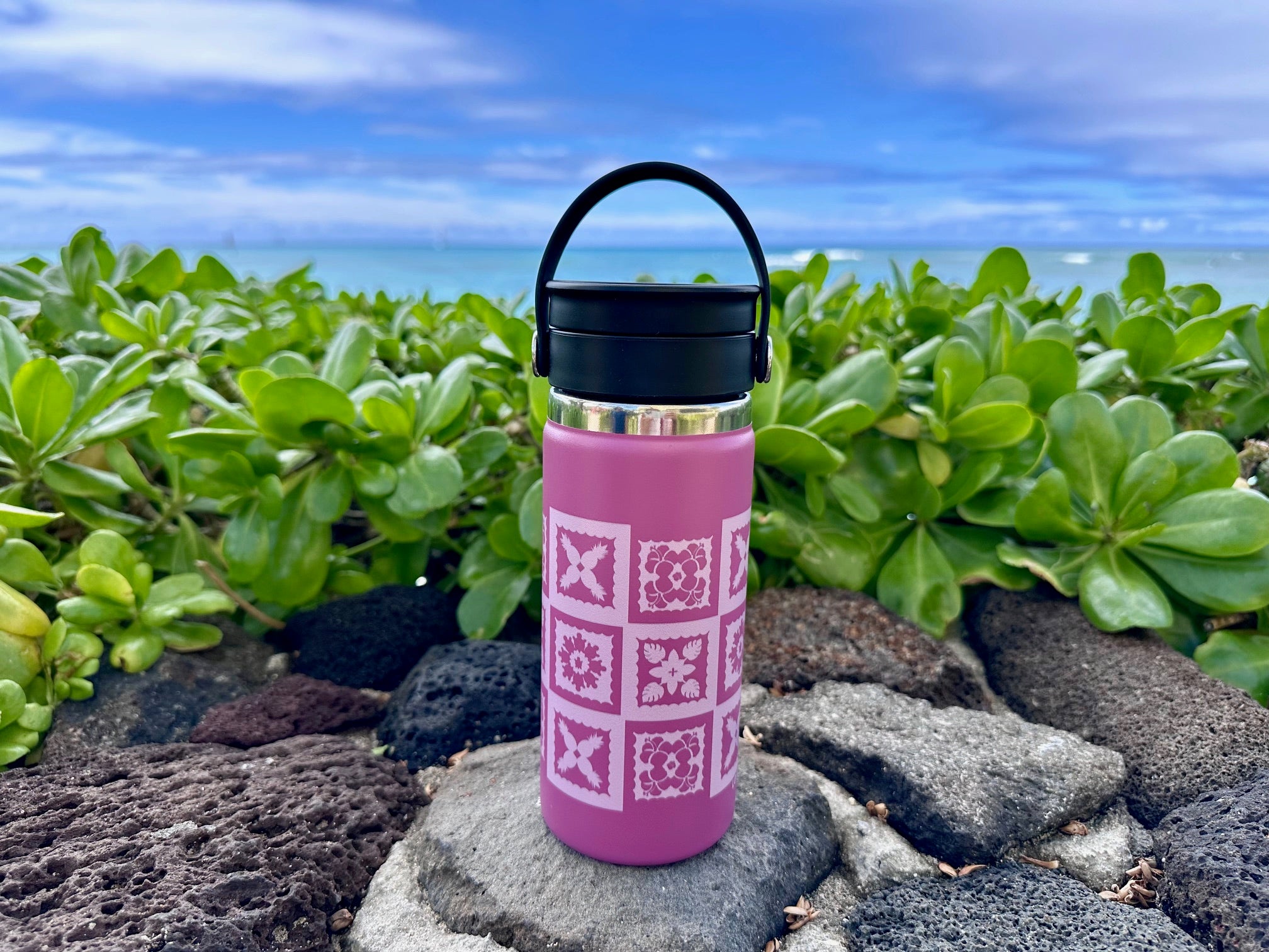 Hydro Flask - (Hawaiian Quilt) Wide Mouth w/ Flex Sip 16oz