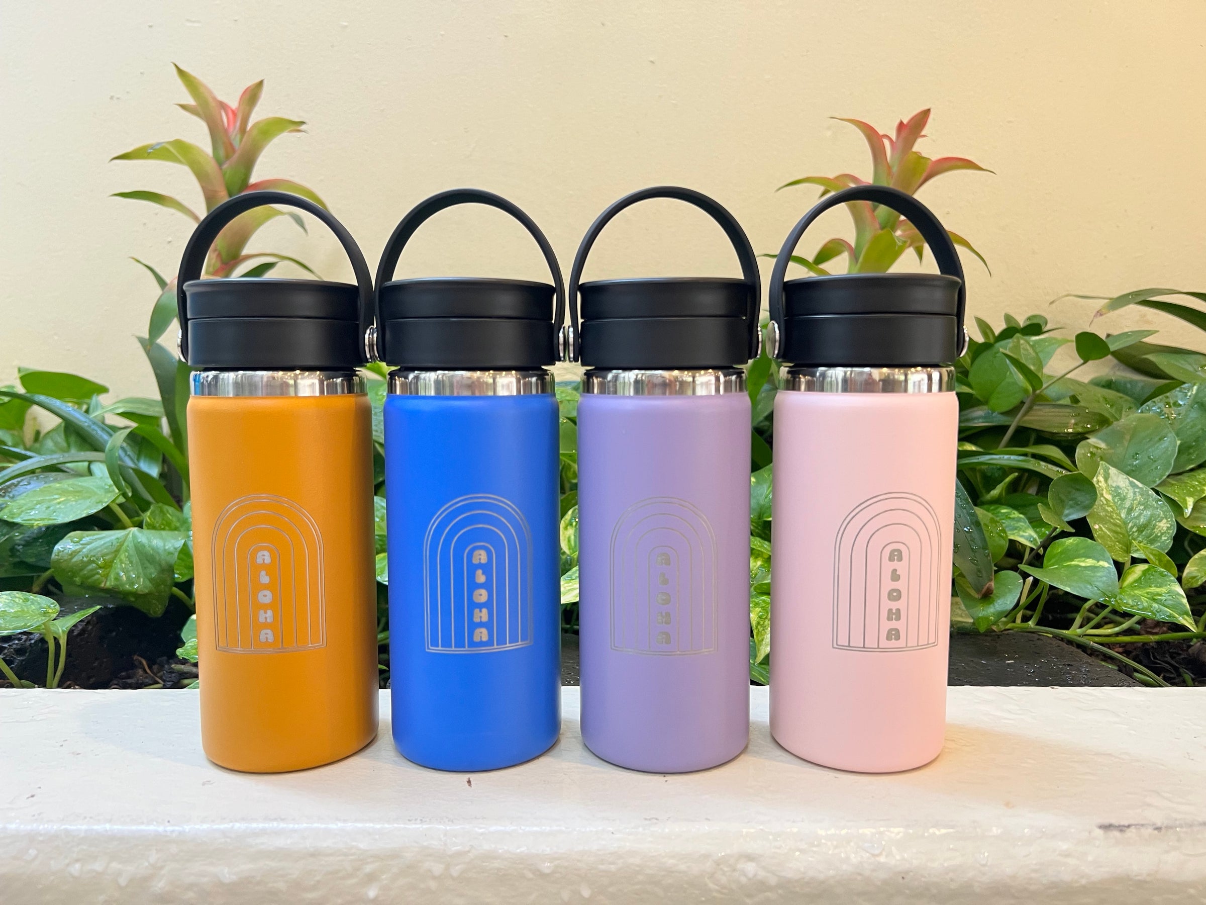 ハイドロフラスク アロハ レインボー Hydro Flask - (Aloha Rainbow) Wide Mouth with Flex Sip Cap