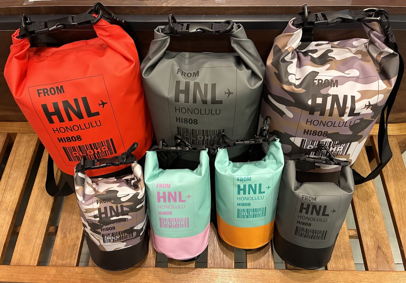 HNL Two Tone Dry Bag-2L w/ Crossbody Strap アロハドライバッグ2L