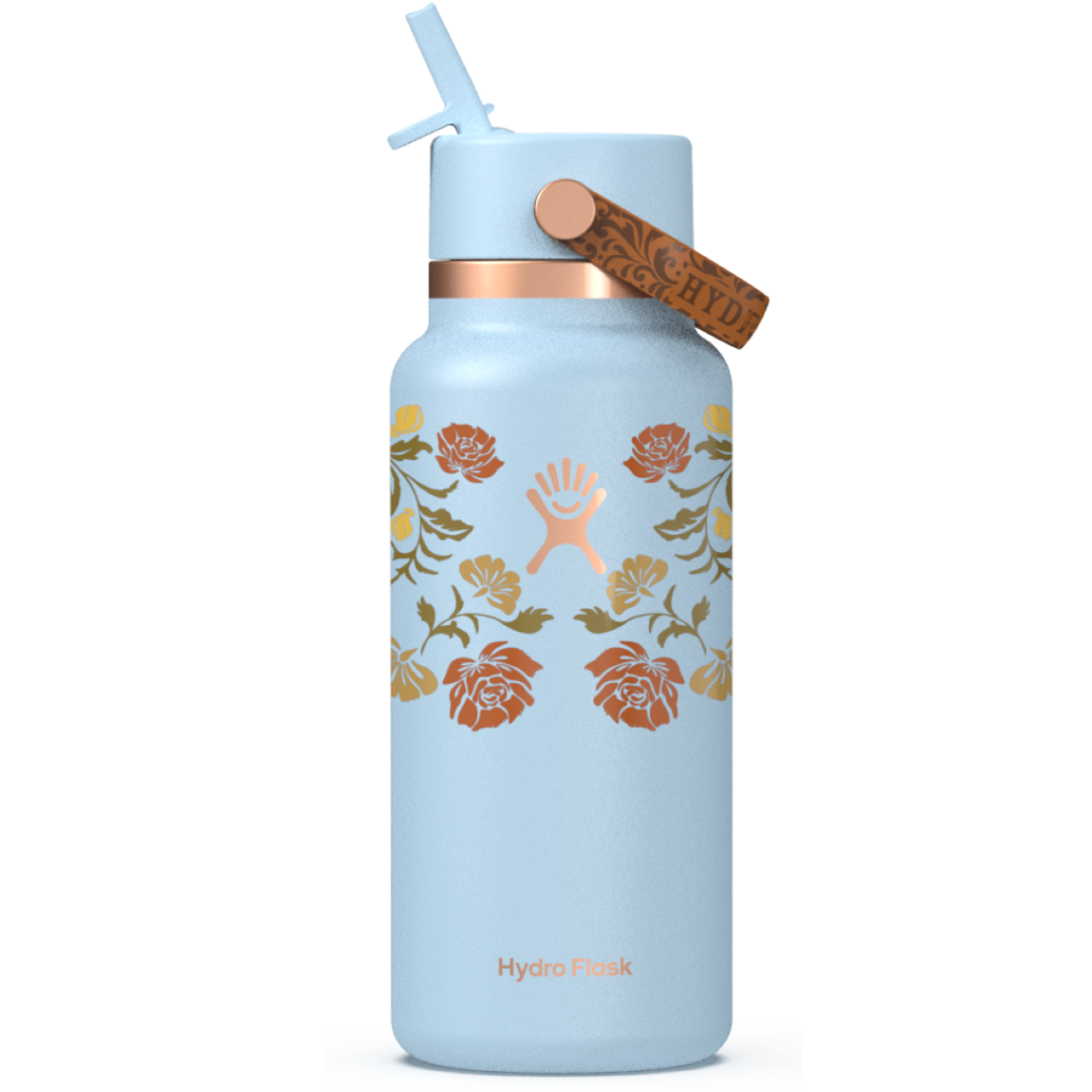 Hydro Flask - (Western Collection) Wide Mouth with Straw Cap 32oz